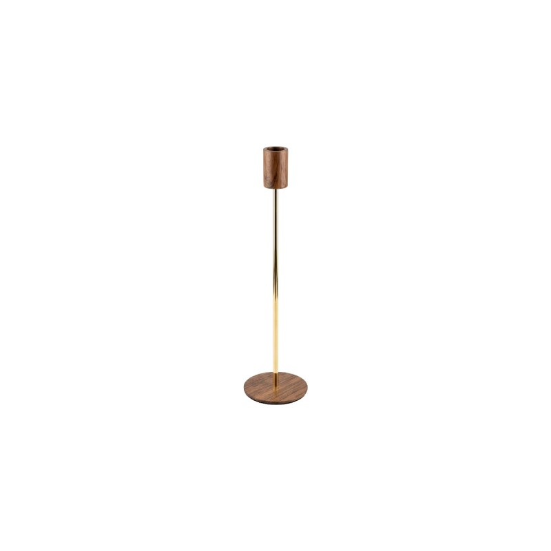 PORTA VELA MARRON/DORADO PEQ Unica