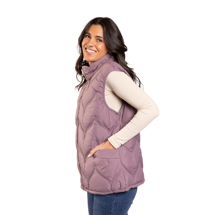 CHERRY PUFFY VEST PURPLE