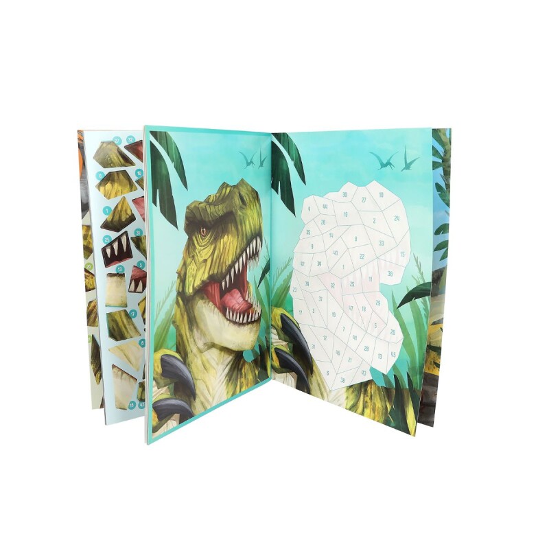 Libro de Stickers por números Top model Dino