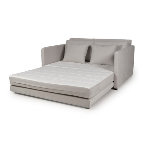 Sofá Cama Quito - 156 - Tela Microfibra TC1009 (Plata)