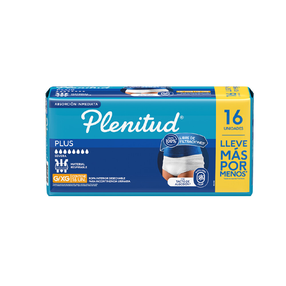 PLENITUD ROPA INTER. PROTEC PLUS G/XG NF única