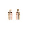Caravanas Triple aros de oro- Oro bajo - Sin piedra- CA8266 sinpiedra