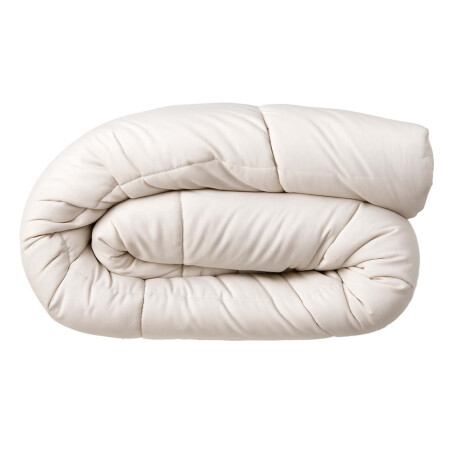 ACOLCHADO 2 PLAZAS ALGODON NATURAL-BEIGE PLUMI BEIGE