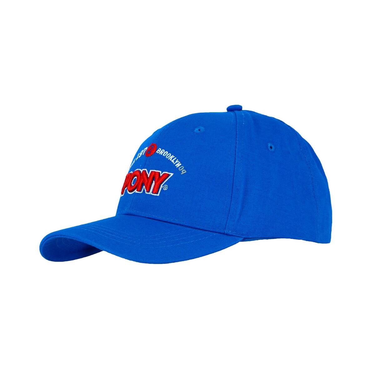 Gorro con Visera Pony Since 1972 con Liso con Logo - Blue/Red 