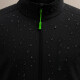 Campera Rompeviento e Impermeable Elastizada Unisex Negro