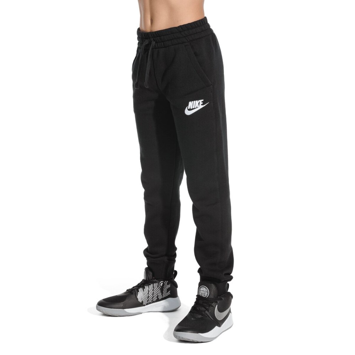 Pantalon Nike Moda Niño Club FLC Negro - S/C 