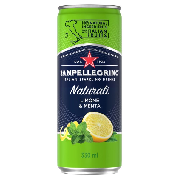 San Pellegrino Naturali Limone y Menta 330ml San Pellegrino Naturali Limone y Menta 330ml
