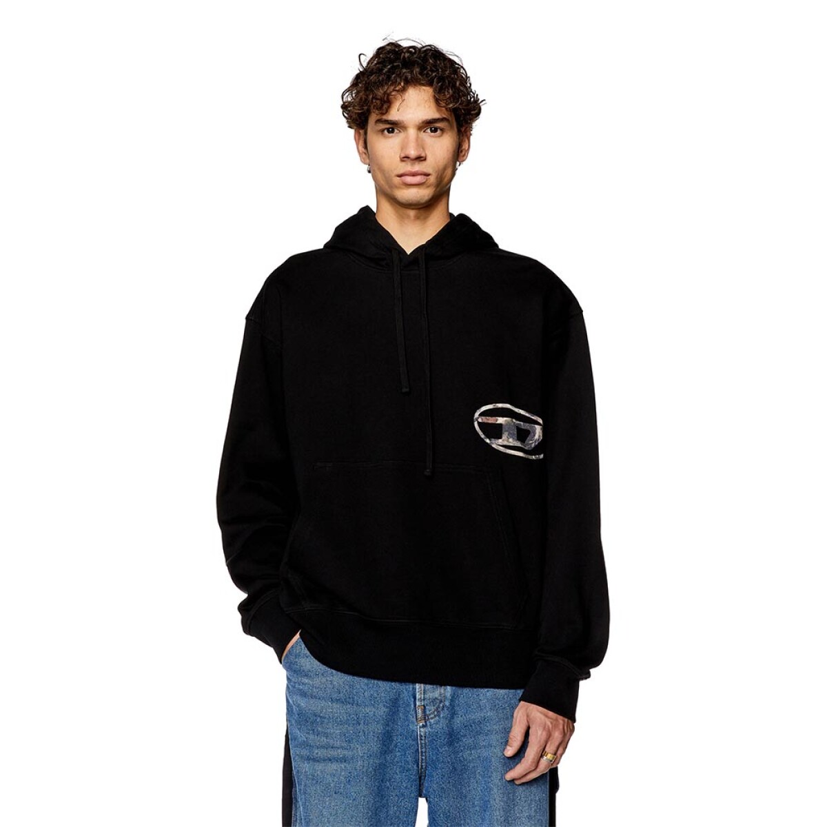 Polera Diesel S-Macs-Hood-L4 Sweat-Shirt Hombre 