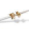 Caravanas Perlas Vintage - Oro bajo - Perla española y Zirconia- CA8270 conperla