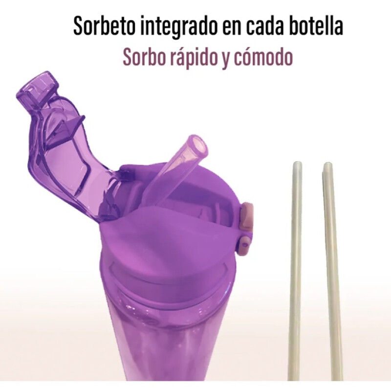 Set 3 Botellas Caramañola Deportivas Motivacionales Set 3 Botellas Caramañola Deportivas Motivacionales