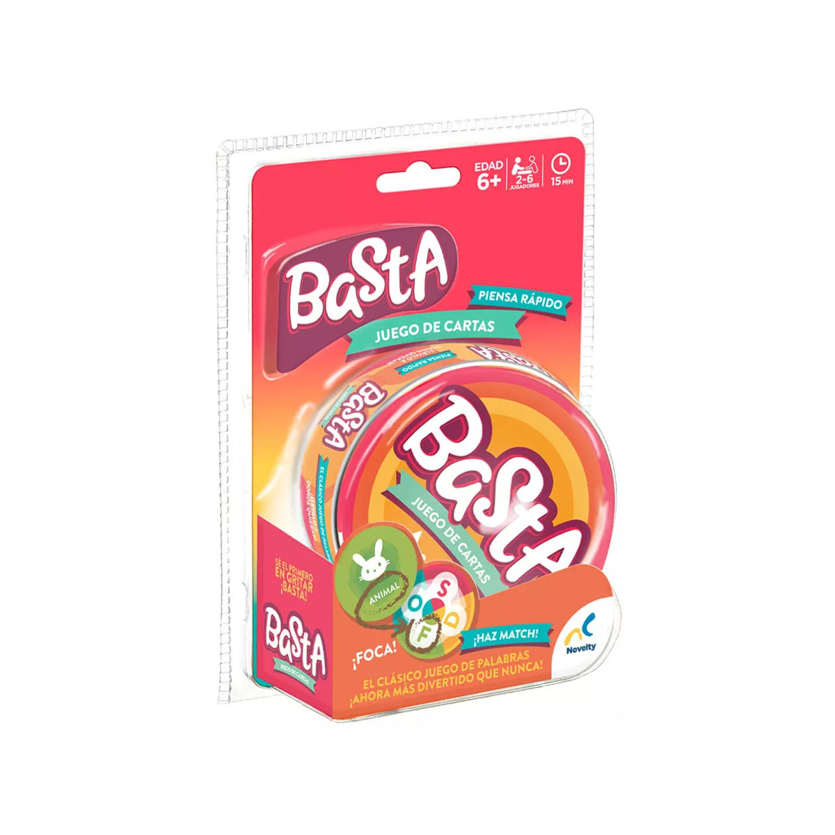 Basta Juego de Cartas Juego de viaje Tin Blister 