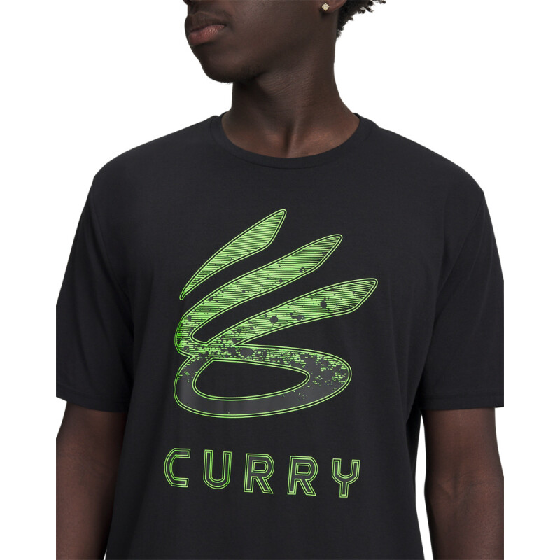 Curry Logo Trend Tee-BLU BLK-001