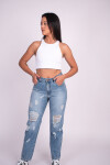 Jean Mom fit Azul claro