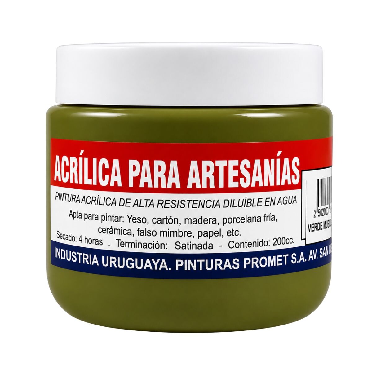 PINTURA ACRILICA ARTISTICA 200ML - Verde Musgo 