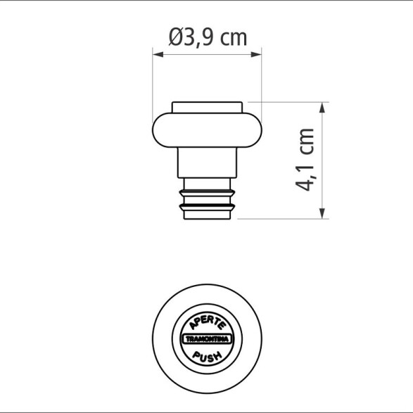 Tapas para bomba de vacío 2 unidades -TRAMONTINA TR9089