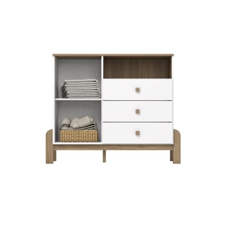 COMODA 1 PUERTA, 3 CAJONES TERNURA BLANCO/JEQUITI COMODA 1 PUERTA, 3 CAJONES TERNURA BLANCO/JEQUITI