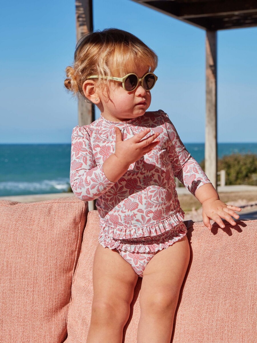 Traje De Baño Estampado Flor India Piedra