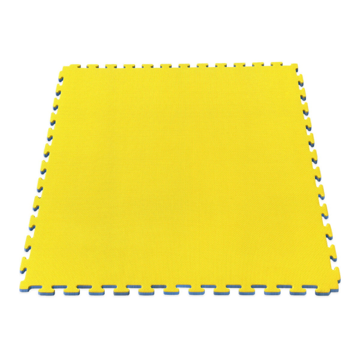 Piso Goma Eva Tatami Encastrable 1m x 1m x 2cm Randers - Azul/Amarillo 