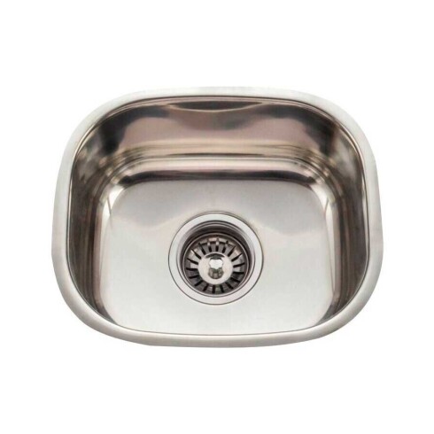 Pileta Simple Pulida De Cocina 42X36X18Cm Acero Inoxidable Incluye Valvula. 000