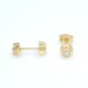 Caravanas oro 18k y brillantes Caravanas oro 18k y brillantes