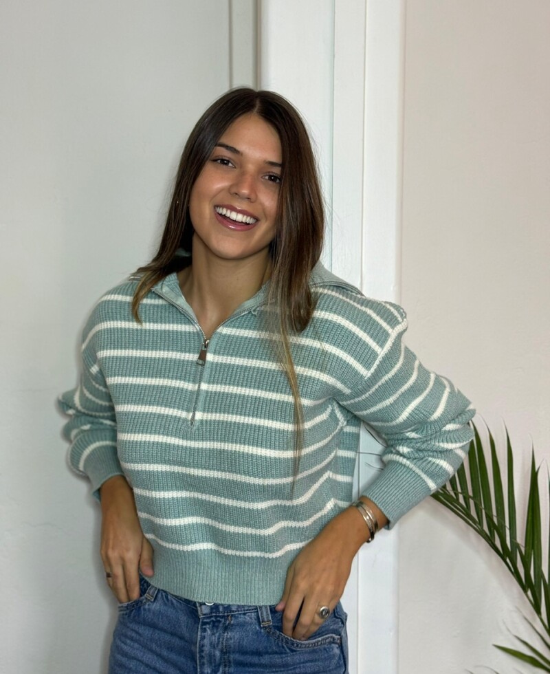 Buzo Rayas verde