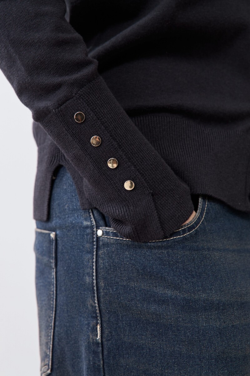 Cardigan escote V negro