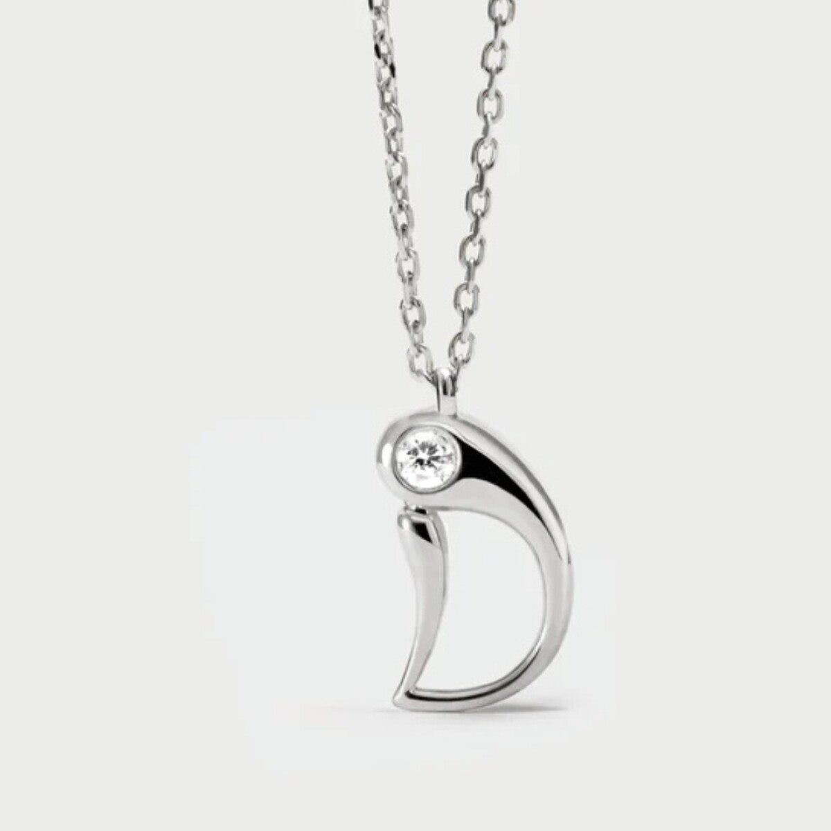 Colgante Pdpaola D Initial Silver 