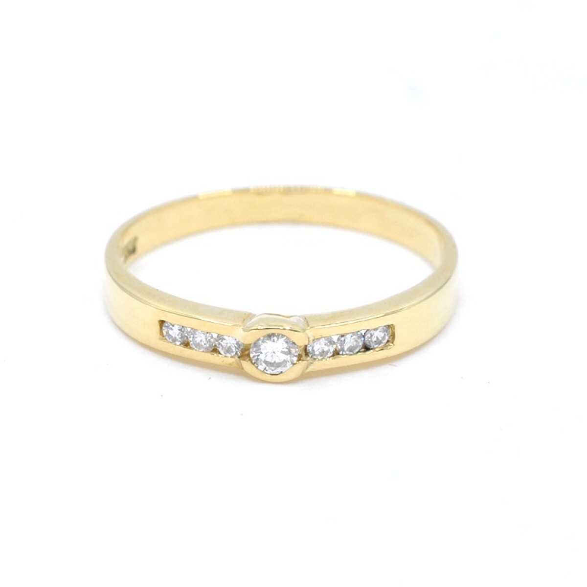 Anillo oro 18k y brillantes 