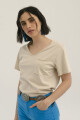 REMERA POCKET BEIGE