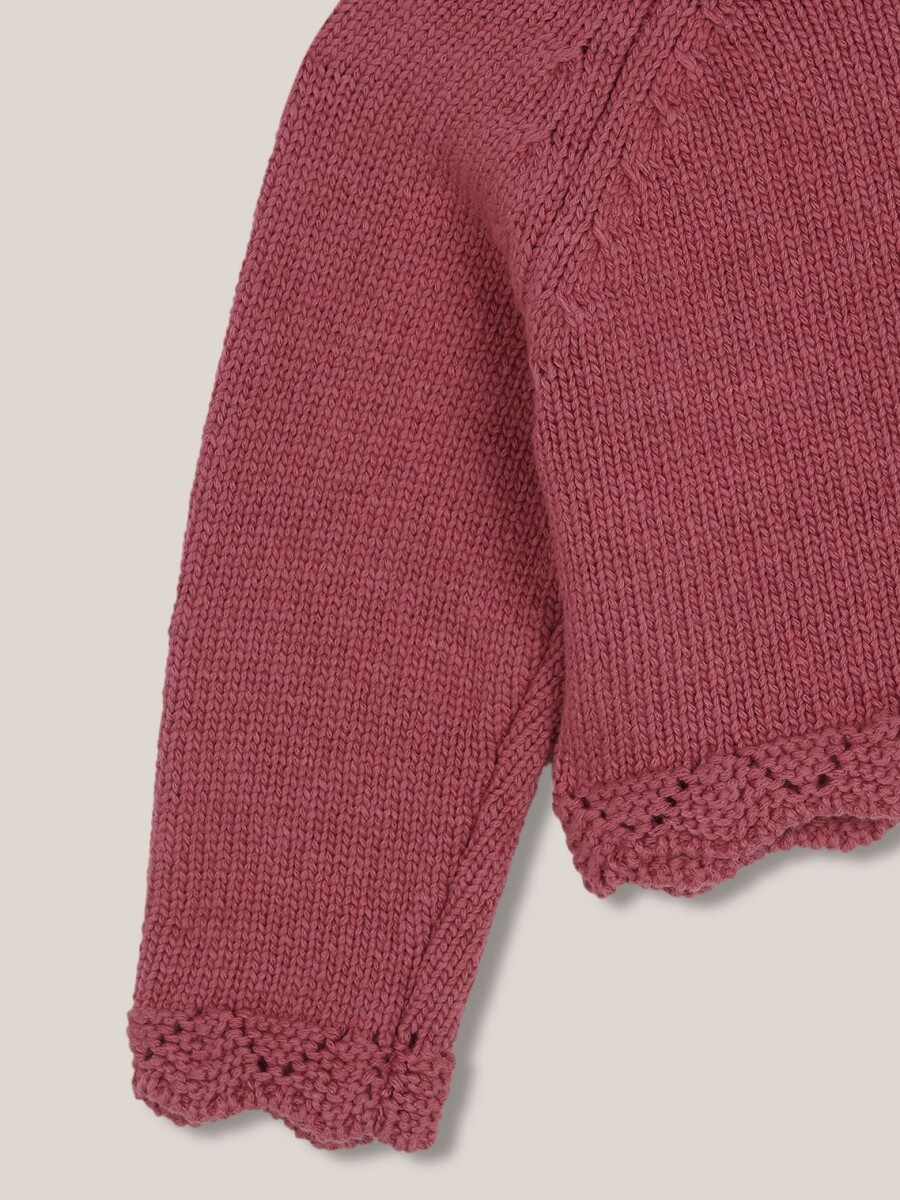 Chaqueta De Punto Berenjena