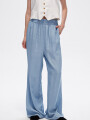Pantalon Delfin Celeste Grisaceo