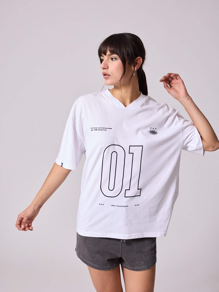 T-SHIRT LESSIE DIXIE Blanco