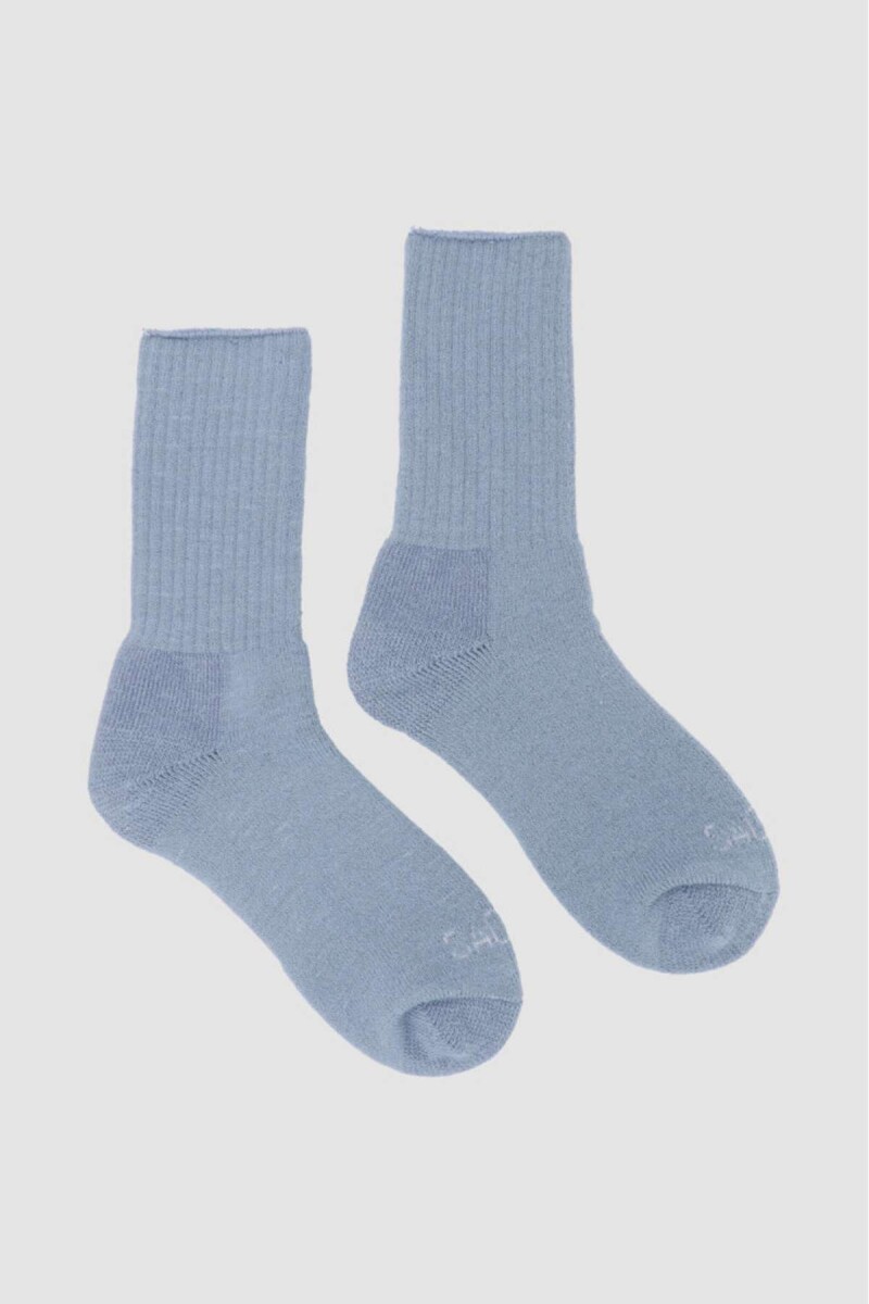 Medias lisas soft - Azul piedra 