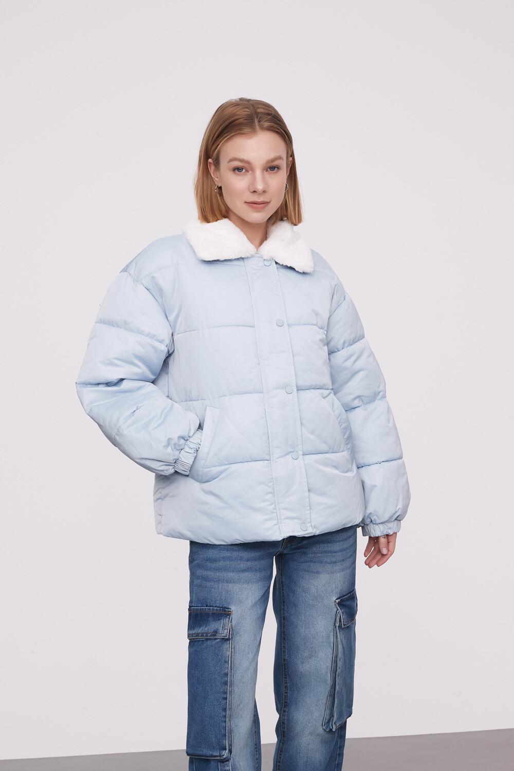Campera Marissa Celeste Claro