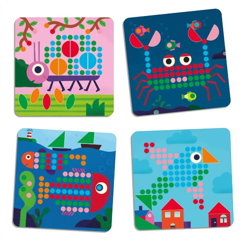 Juego de Mesa Mosaïco Mini Animo Djeco Juego de Mesa Mosaïco Mini Animo Djeco