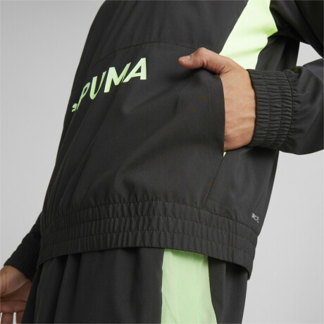 Puma Fit Herit.Woven 1/2 Zip 52310651 Negro/verde