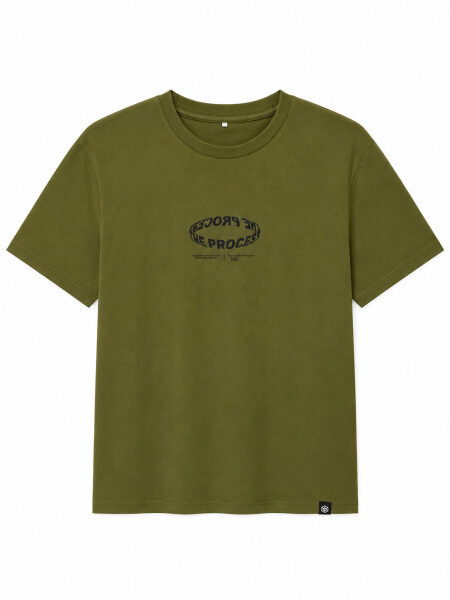 REMERA NAUPLIA PRINTED III VERDE GRISACEO