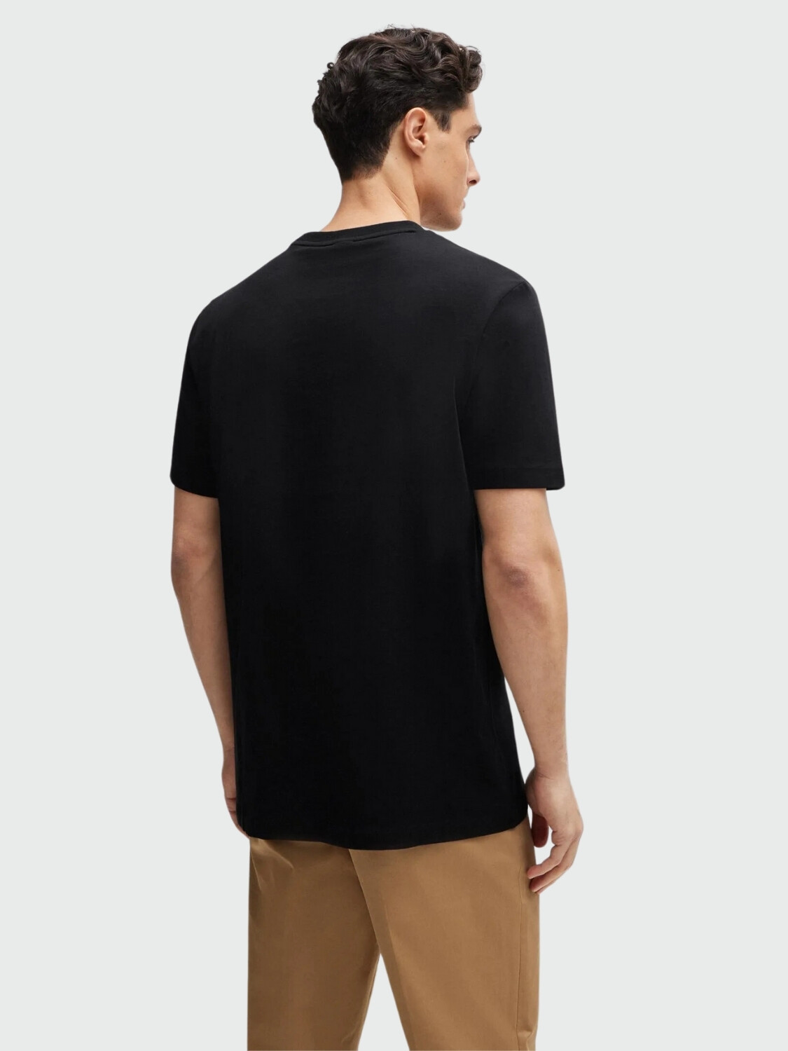Hugo boss - Remera de algodón con logo regular fit, THOMPSON 0