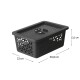 Caja organizadora con tapa M 5L NEGRO