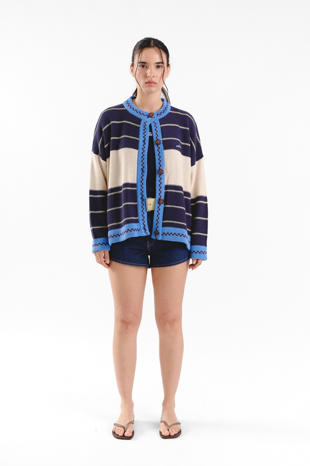 Cardigan Glory SS27 Azul
