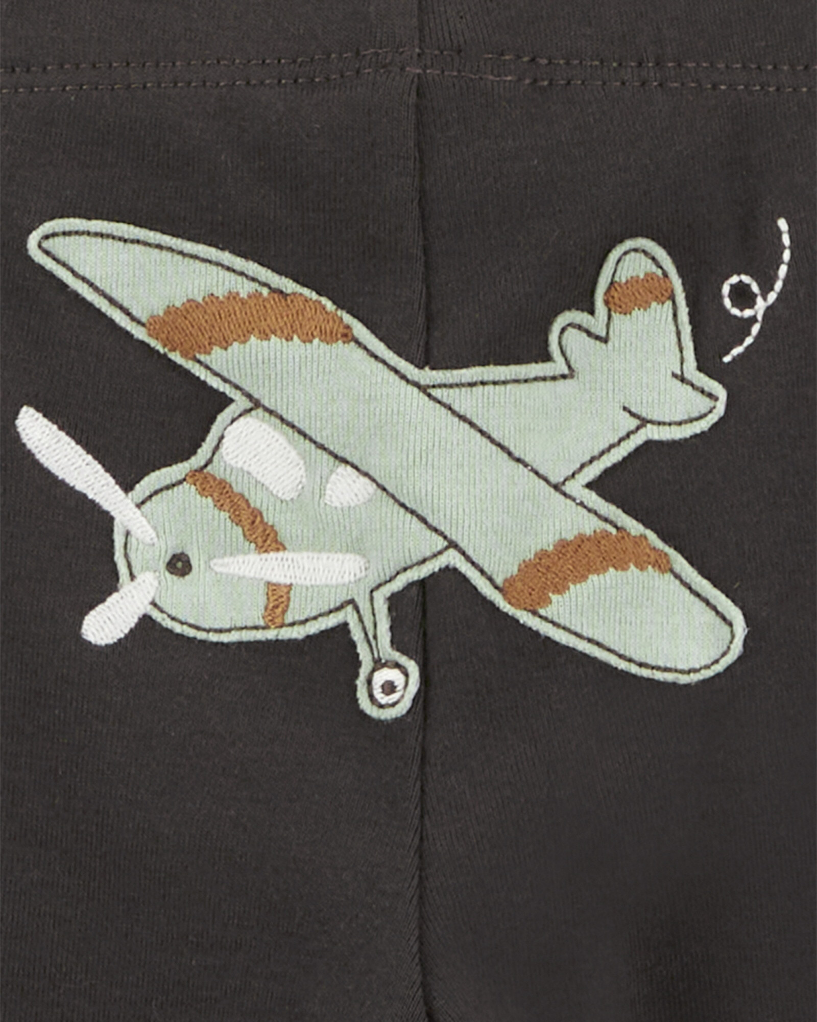 Set tres piezas de algodón, pantalón y dos bodies, diseño aviones Set tres piezas de algodón, pantalón y dos bodies, diseño aviones