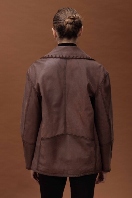 MUNICH FW26 CHAQUETA MARRÓN GASTADO