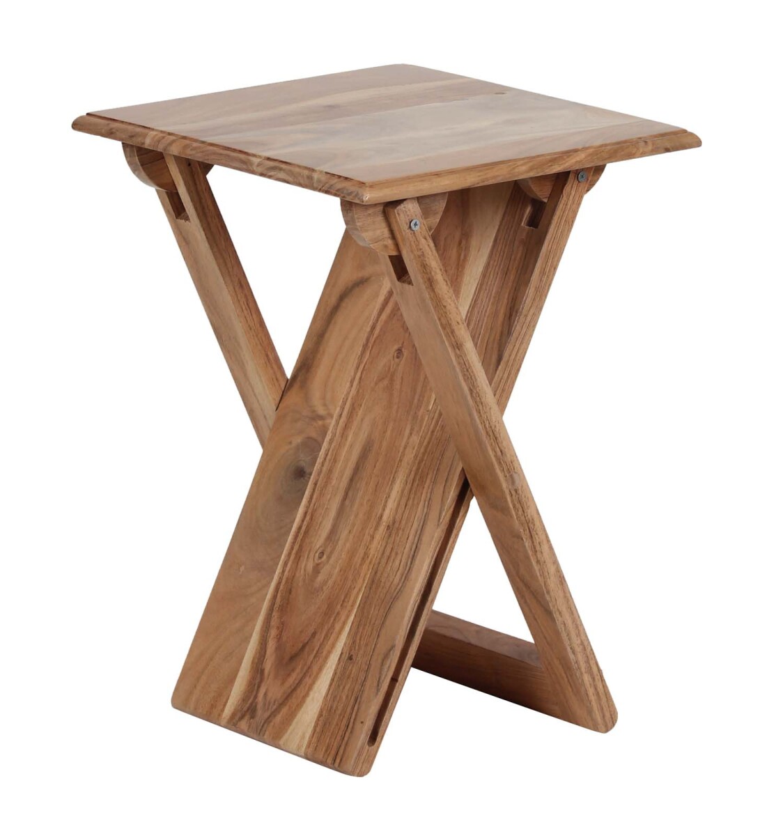 MESA AUXILIAR - MADERA MARRON PLEGABLE CASTAÑO 