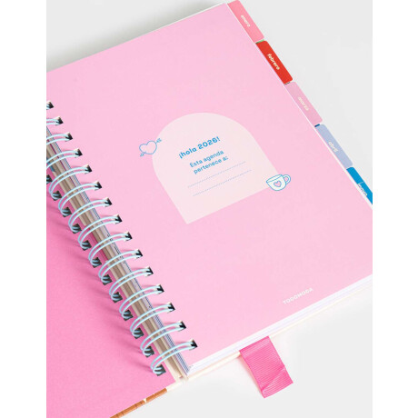 Agenda A5 2026 Combinacion Multicolor