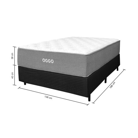 Sommier NEW LONDON - 2 Plazas – Mixto Espuma Resortes Pocket – Firmeza Intermedia – 138x188x38 cm – Soporta 130 kg Sommier NEW LONDON - 2 Plazas – Mixto Espuma Resortes Pocket – Firmeza Intermedia – 138x188x38 cm – Soporta 130 kg