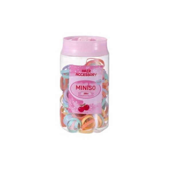 Goma elástica 200pcs rosa