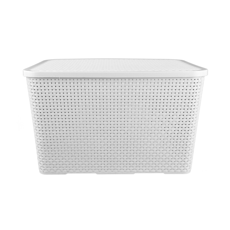 Caja ratán 40 lts BLANCO