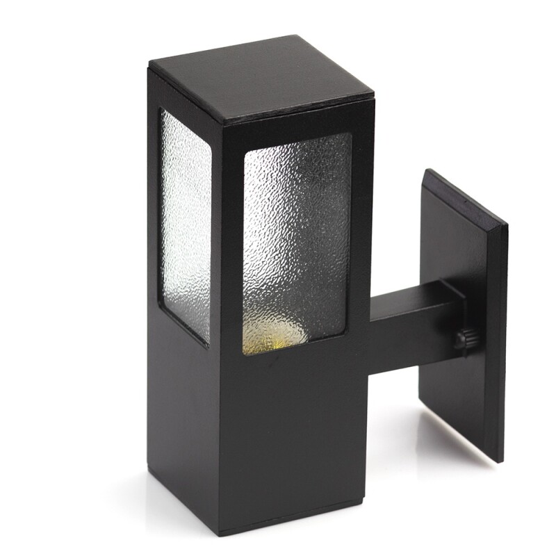 APLIQUE GARTEN 1L E27 VIDRIO Y ALUMINIO NEGRO APLIQUE GARTEN 1L E27 VIDRIO Y ALUMINIO NEGRO