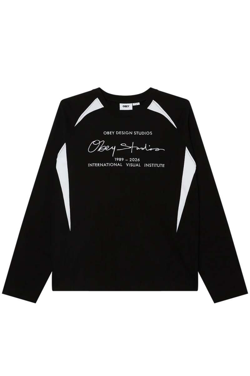 OBEY LEAGUE SHIRT LS Negro