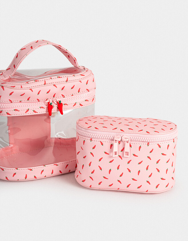 Porta Cosméticos Set De Portacométicos - Rosa Viejo